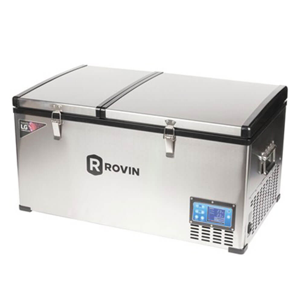 80L Portable Fridge Dual Zone DC/AC Metal