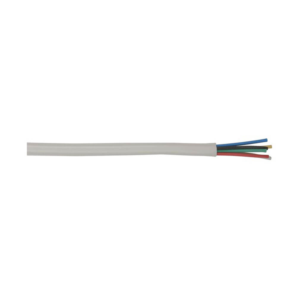 Säkerhetssystem 6 Core Alarm Cable (vit)