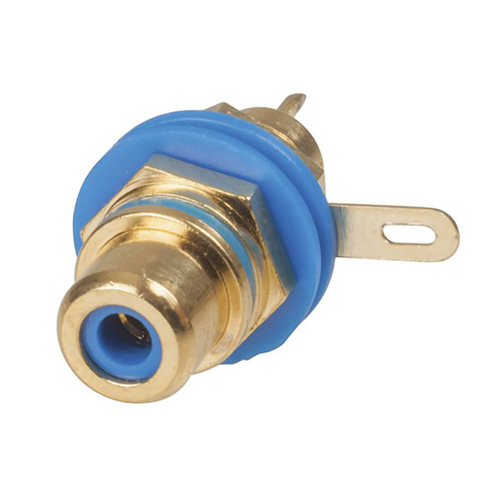 RCA Panel Mount Socket (guld)