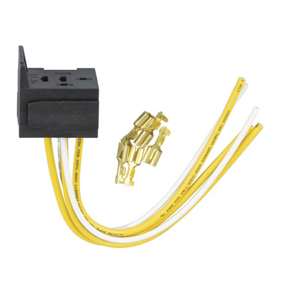 Interlocking Relay Socket with Leads