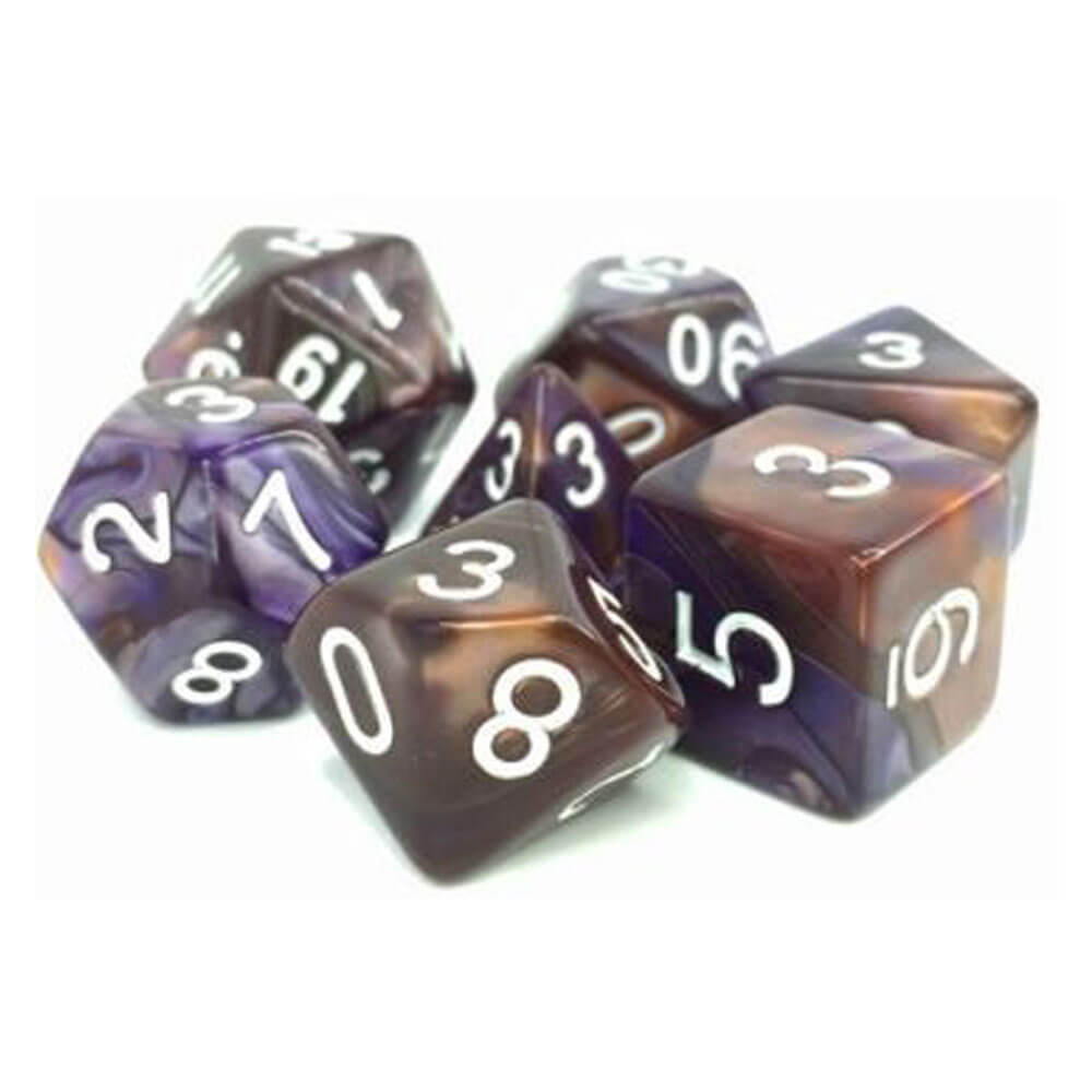 TMG Dice Kestrels Call Copper/Blue Fusion (Set of 7)