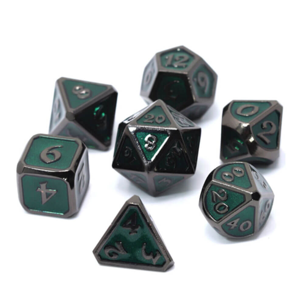 Terning metal sæt polyhedral mythica