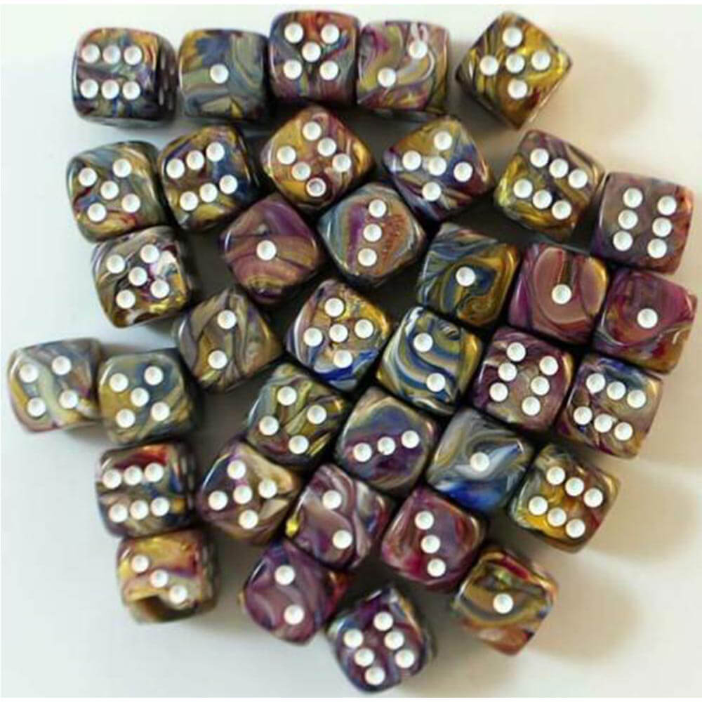 D6 Dice Festive 12 mm (36 dados)