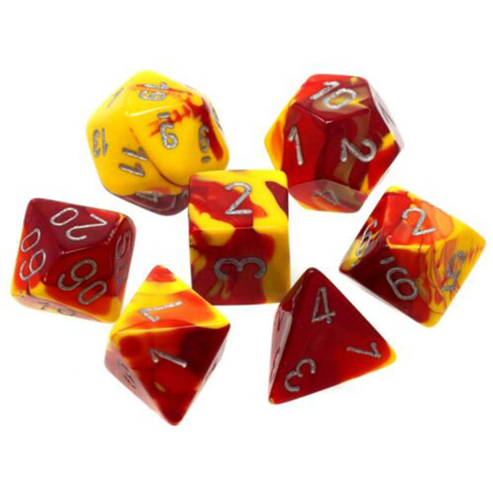 D7 Die Set Dice Gemini Poly (7 dobbelstenen)