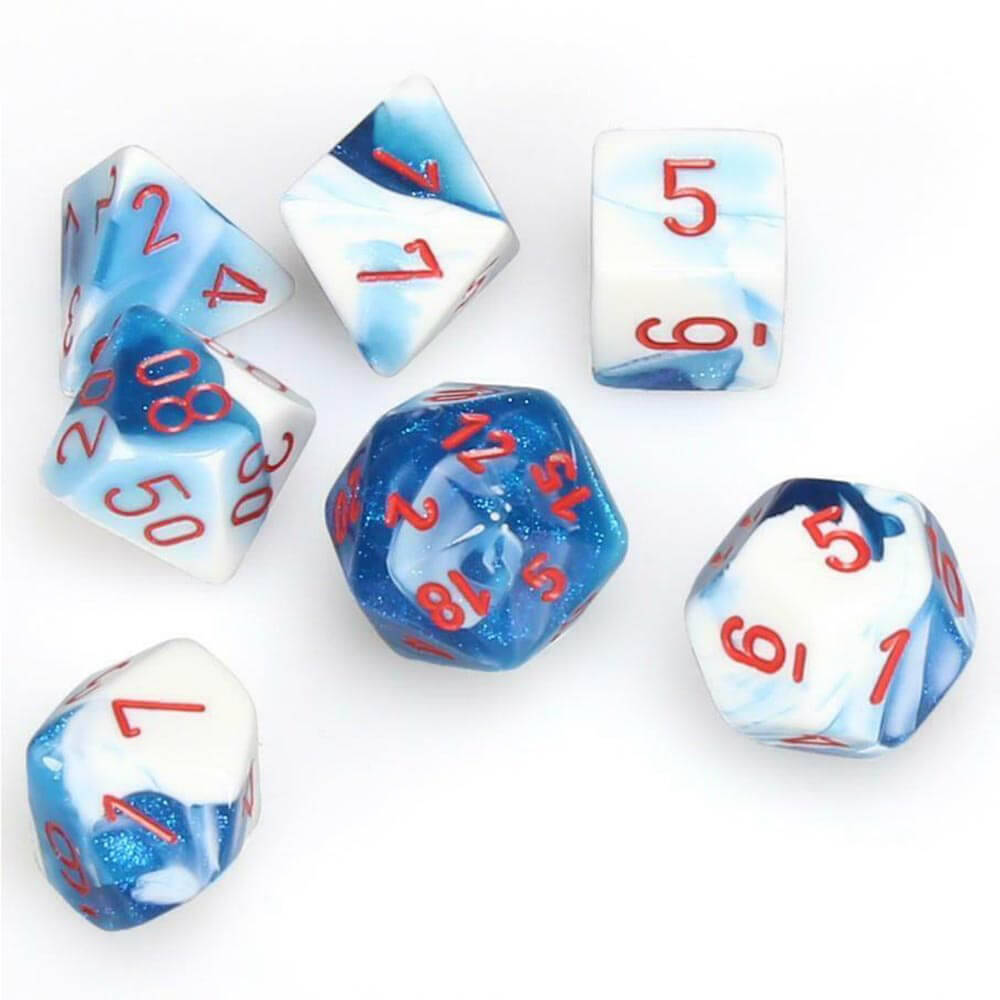 D7 Die Set Dice Gemini Poly (7 dobbelstenen)