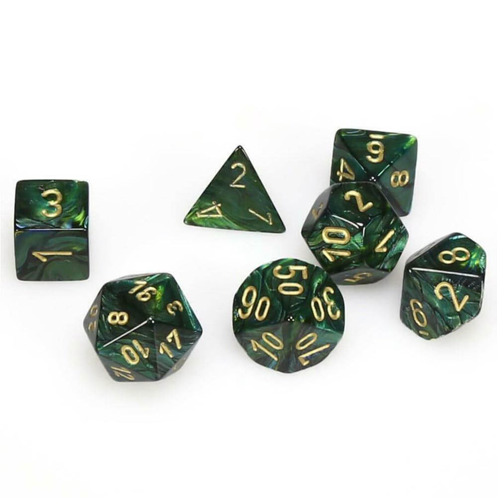 D7 Die Set Dice Scarab Polyédrique (7 dés)