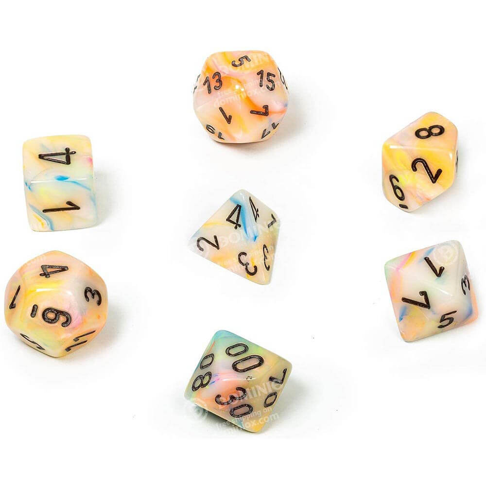 D7 die set terninger festlig polyhedral (7 terninger)