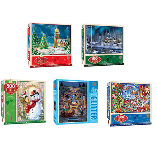 MP Holiday Glitter Puzzle (500pcs)