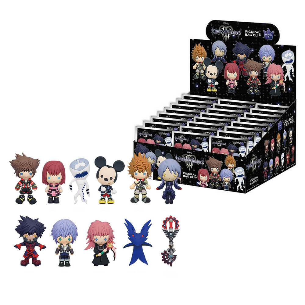 Keyring 3D Blind Bag Kingdom Hearts (24 pk)