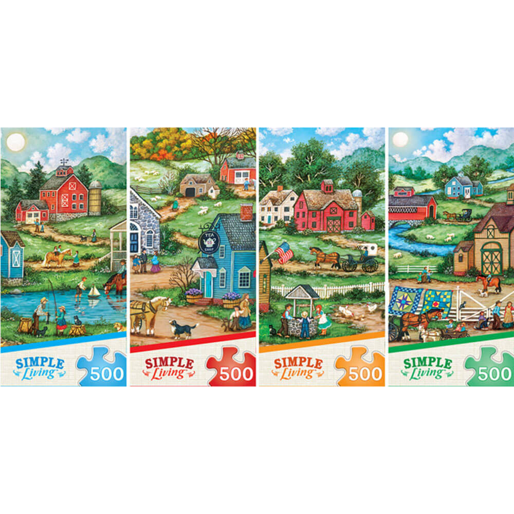 MasterPieces 4-Pack 500pc Puzzle