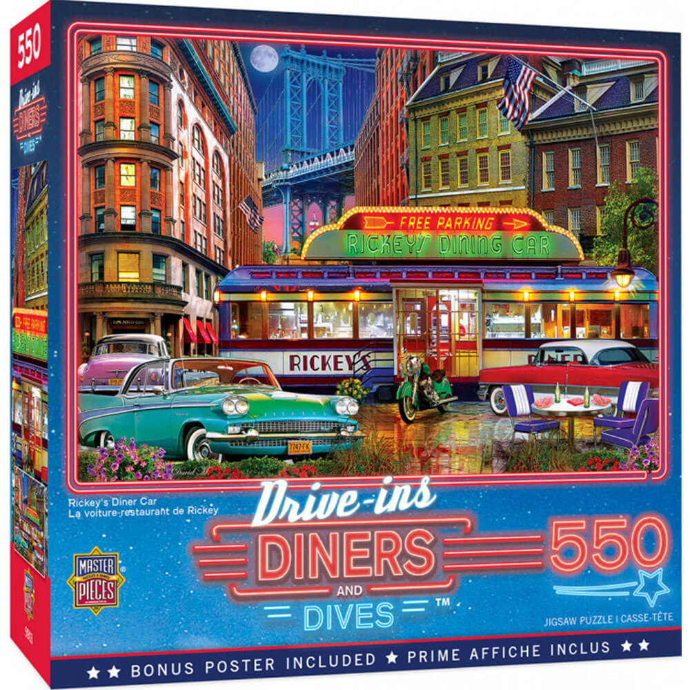 Drive-ins Diners & Dives 550pc puslespil