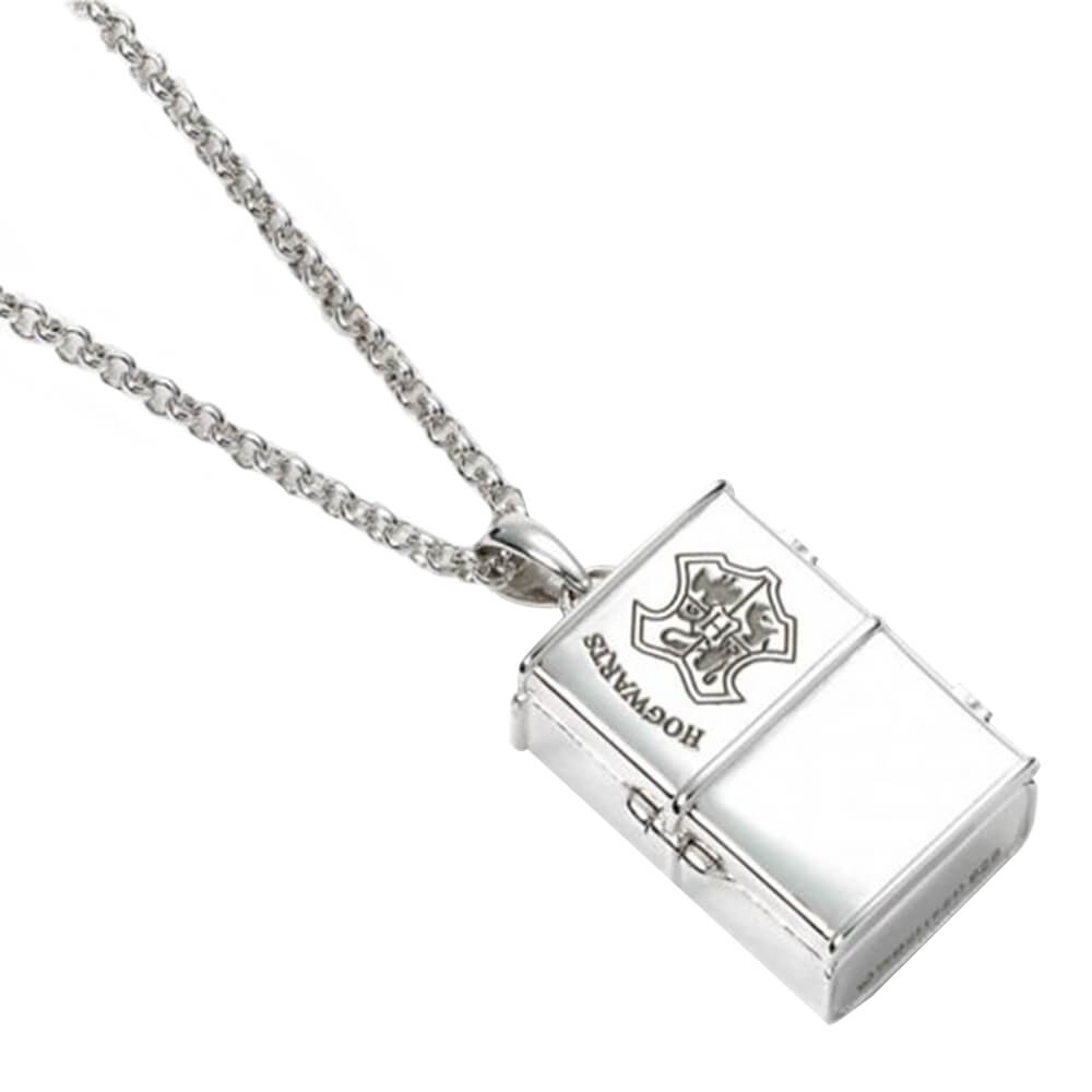 Harry Potter Sterling Silver Hogwarts Collana del bagagliaio