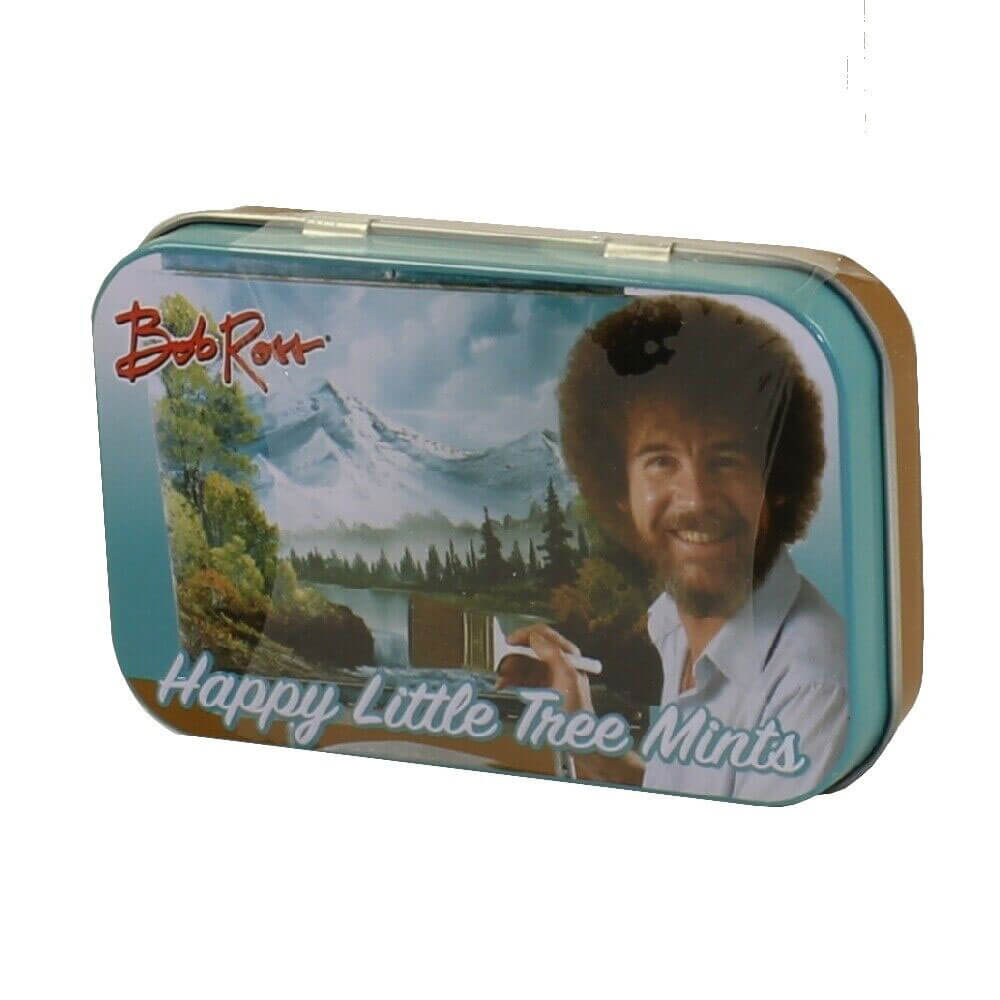 Bob Ross Happy Little Tree Mints Tin Candy