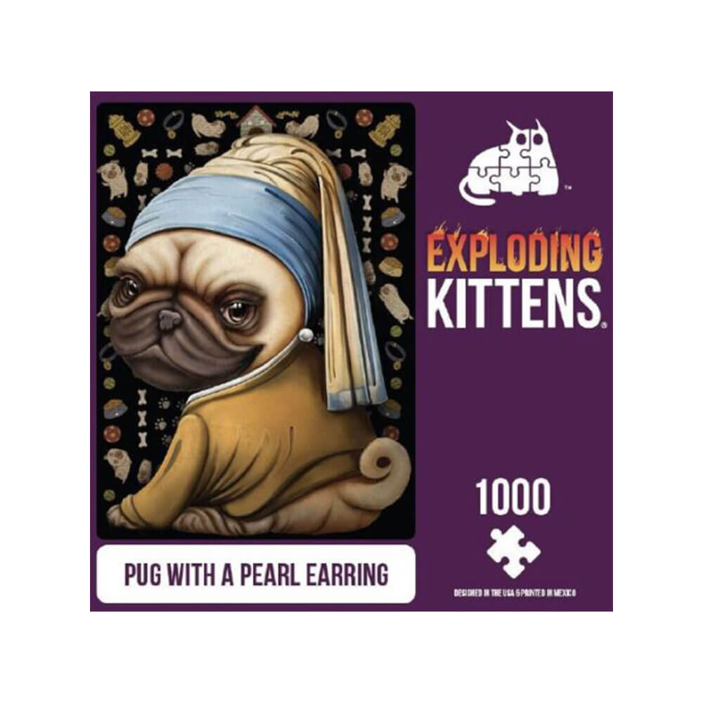 Exploding Kittens Puzzle 1000 stk