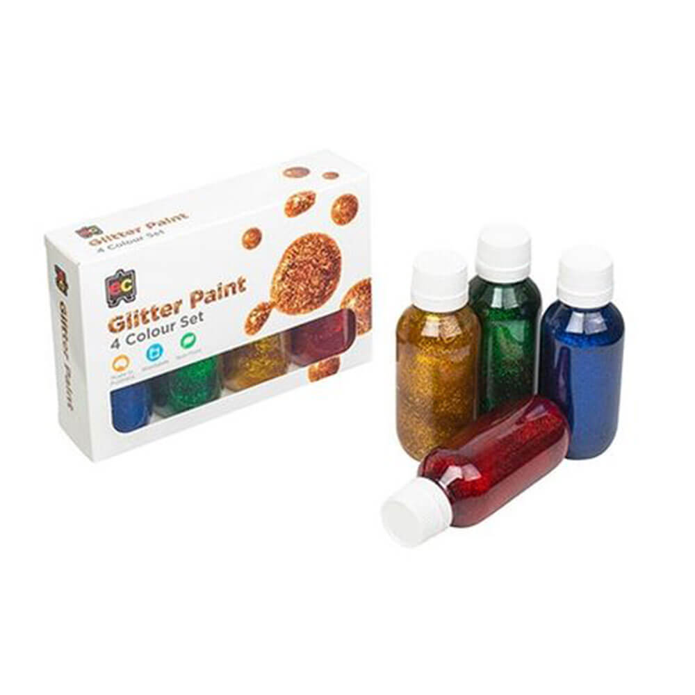 EC Glitter Paint Set 4pcs Assortered 100 ml