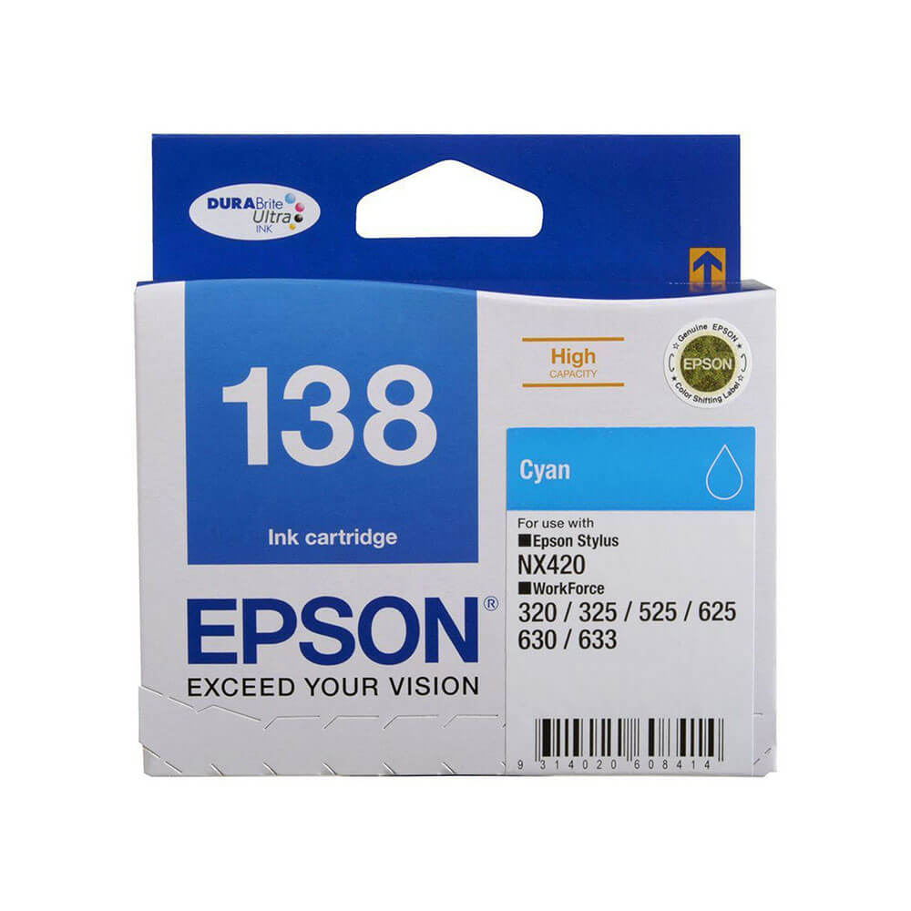 Epson Høyt utbytte Inkjet Cartridge T138