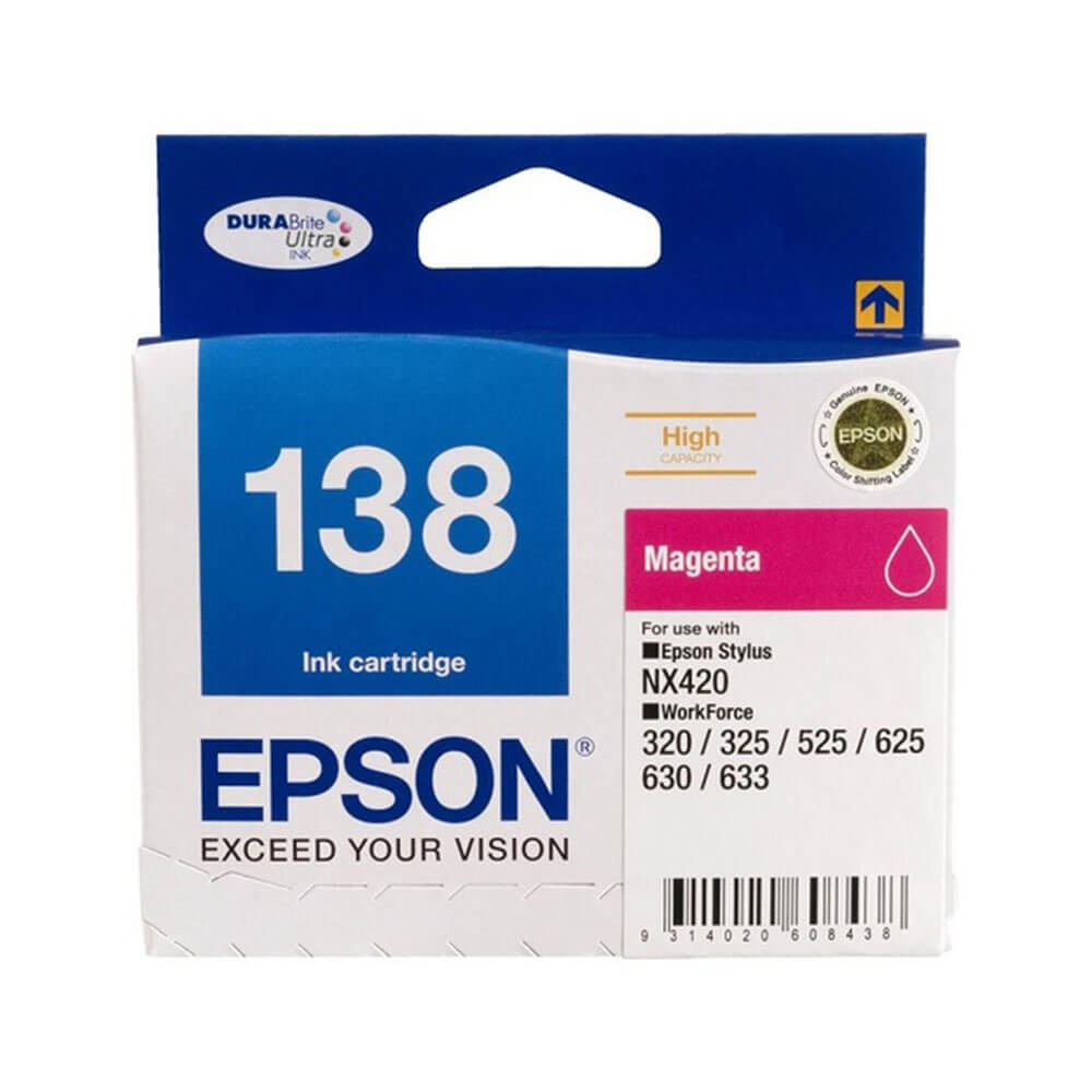 Epson Høyt utbytte Inkjet Cartridge T138