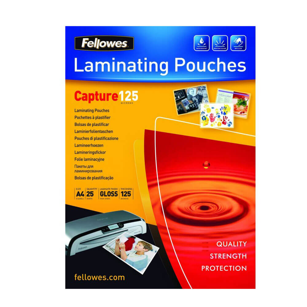 Fellowes Laminating Pouches Gloss A4 25pk