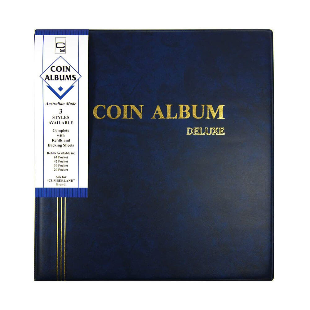 Cumberland PVC Polstret Cover Coin Album Refills