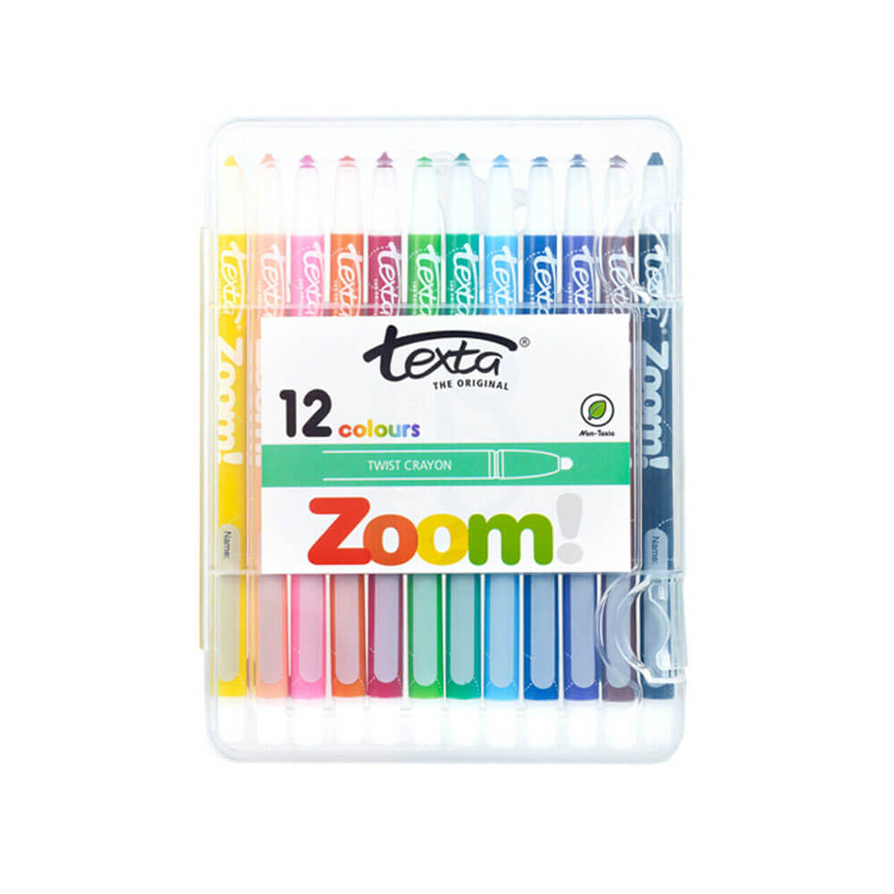 Texta Zoom Twist Crayons Assorted（12pk）