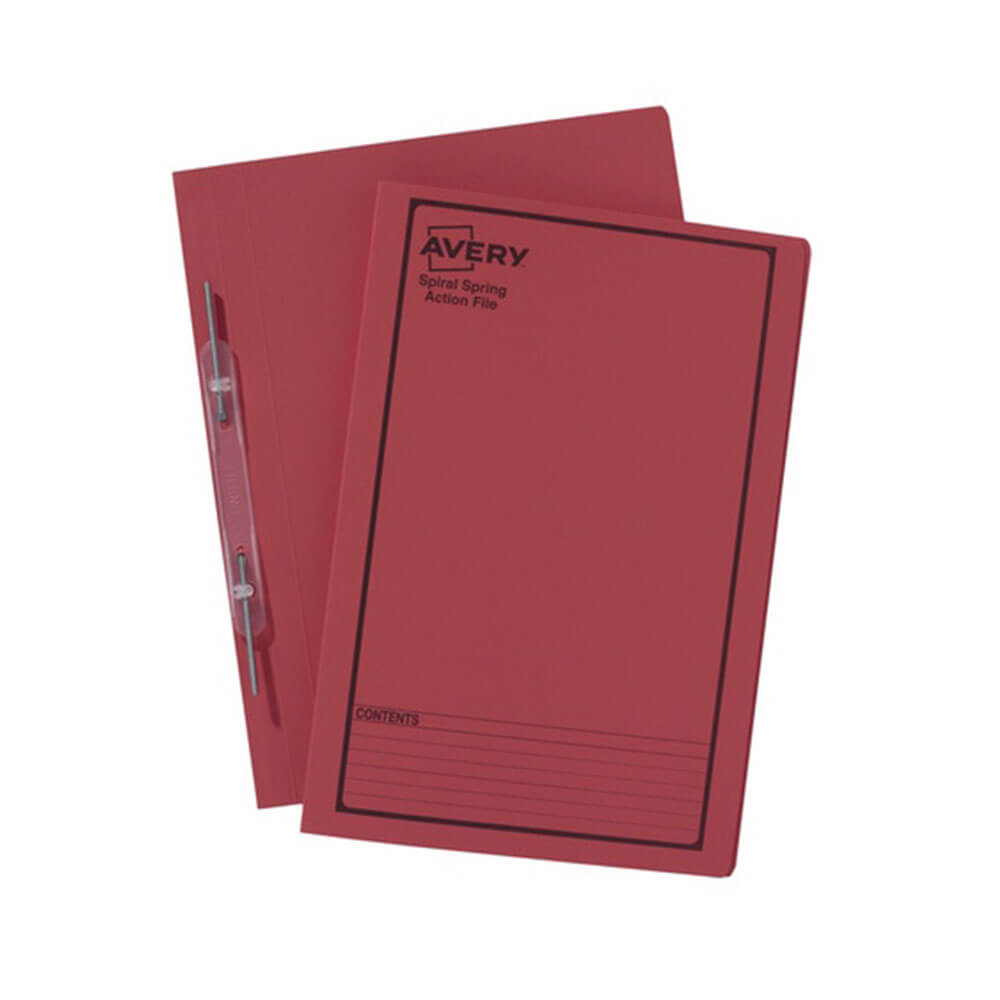 Avery preto primavera estampada Spiral Foolscap (25pk)