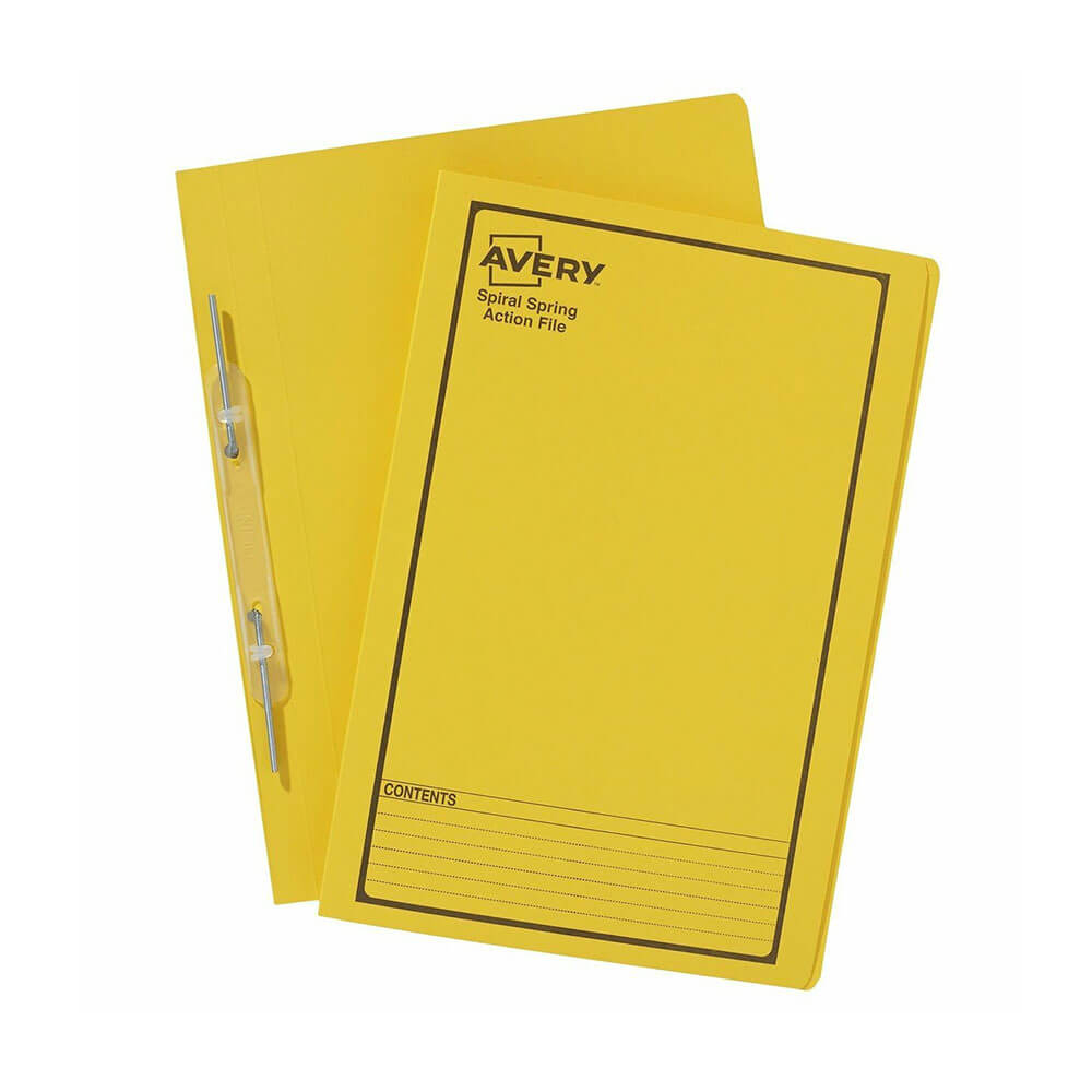 Avery preto primavera estampada Spiral Foolscap (25pk)