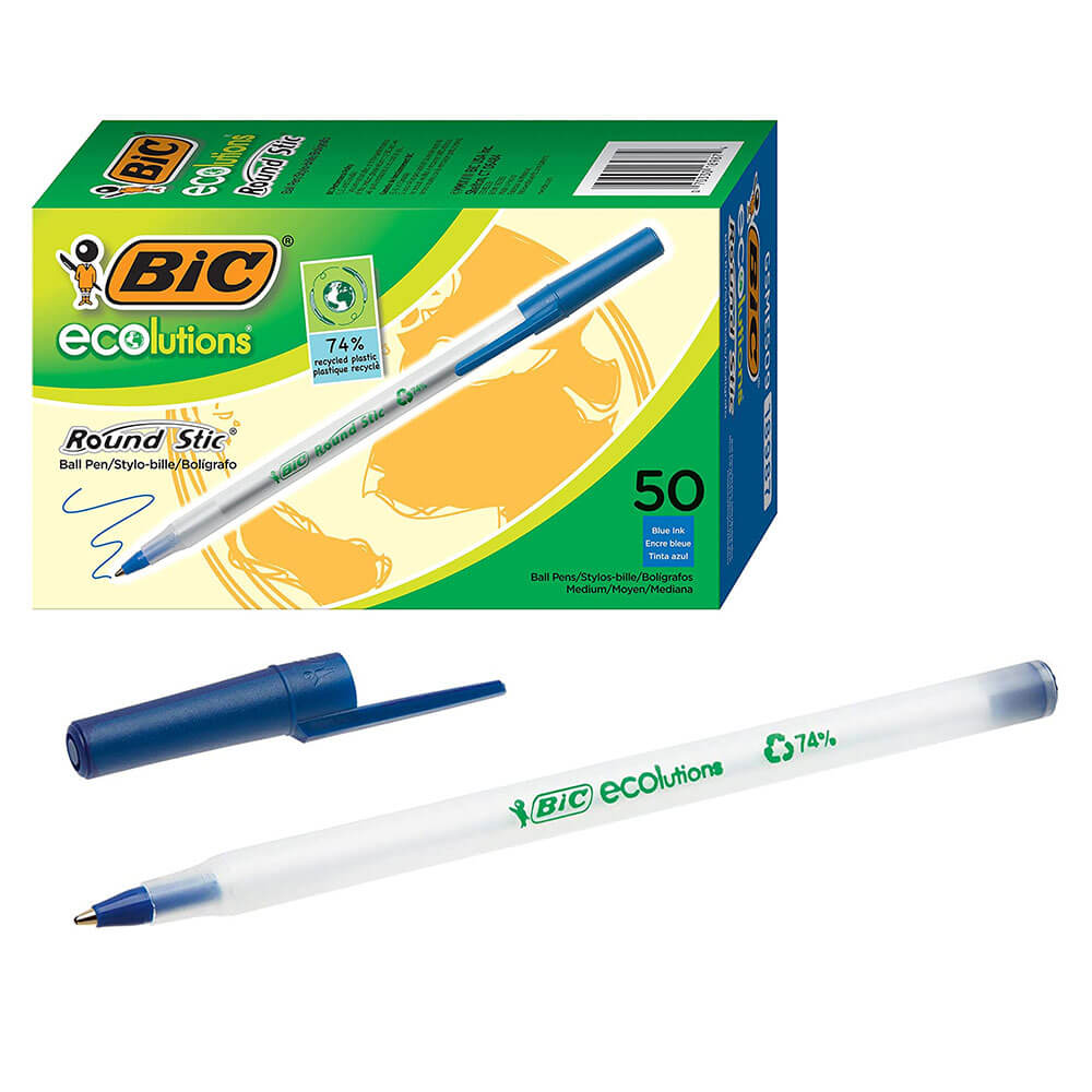 BIC Ecolutions okrągły pióro sticzne 1,0 mm 50pk