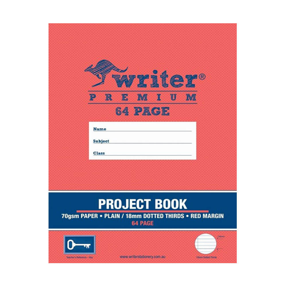 Escritor Premium Plain & Dotted Project Book (64 páginas)