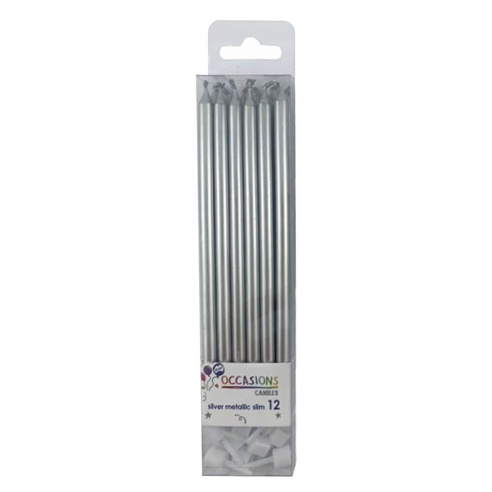 Alpen Slim stearinlys med holdere 120mm (12pk)