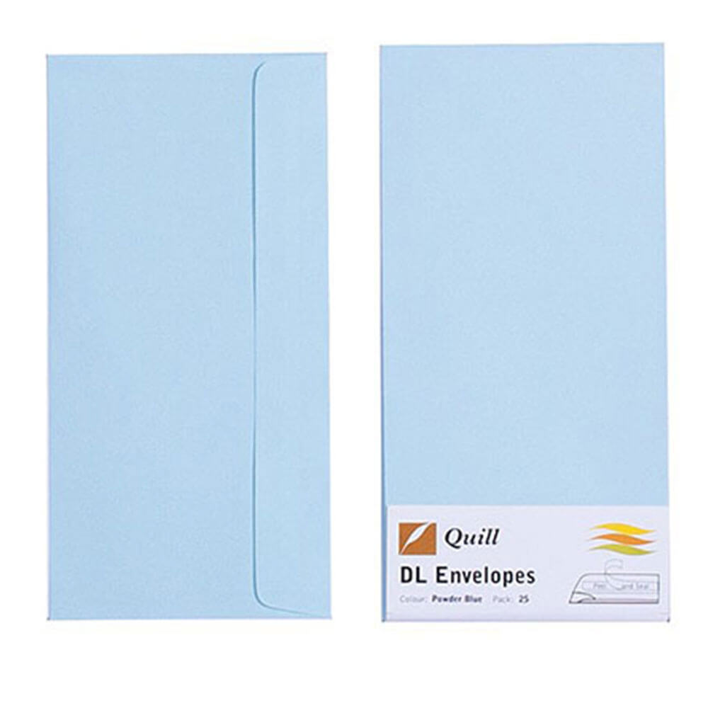 Quill -kuvert 25PK 80GSM (DL)