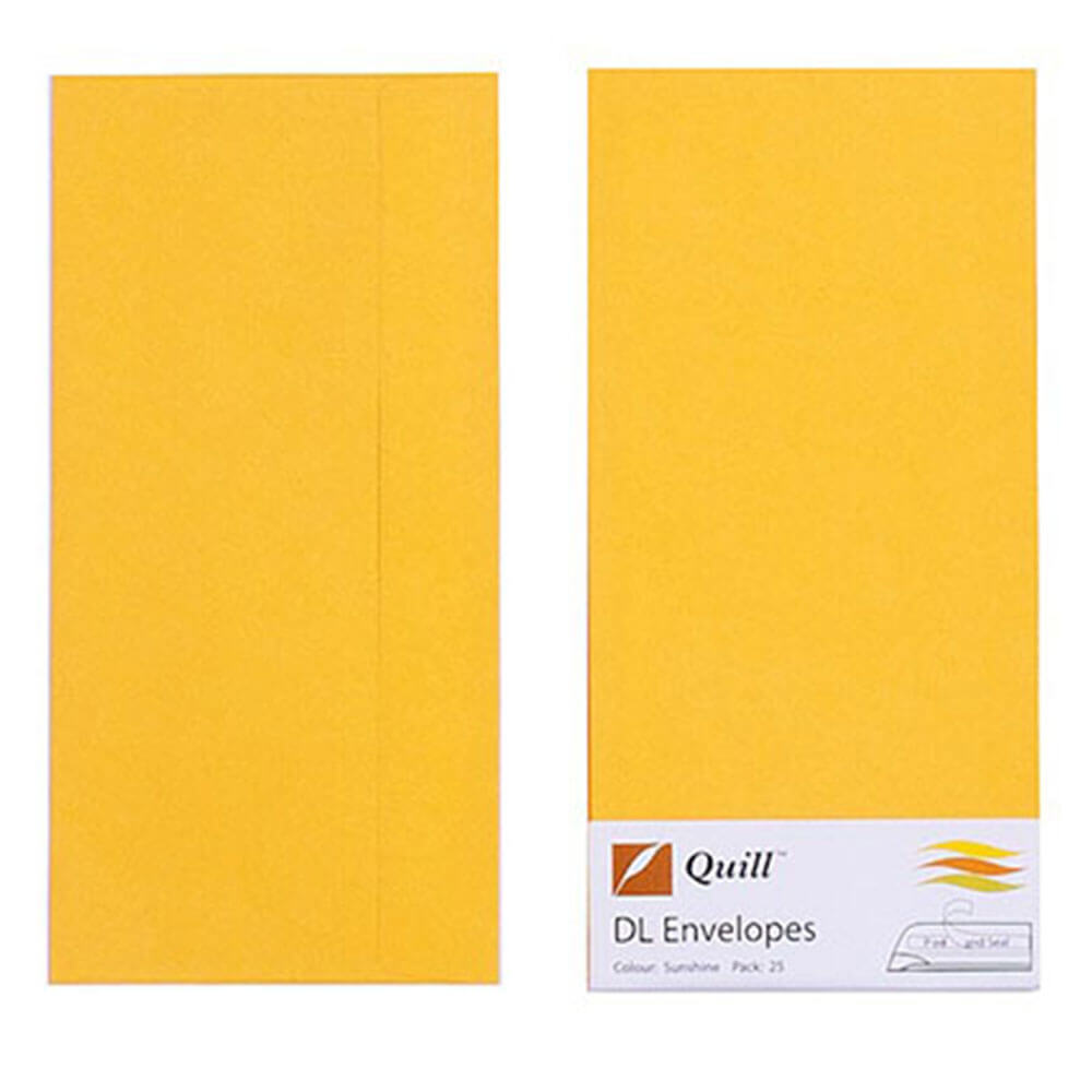 Envelope de quill 25pk 80gsm (dl)