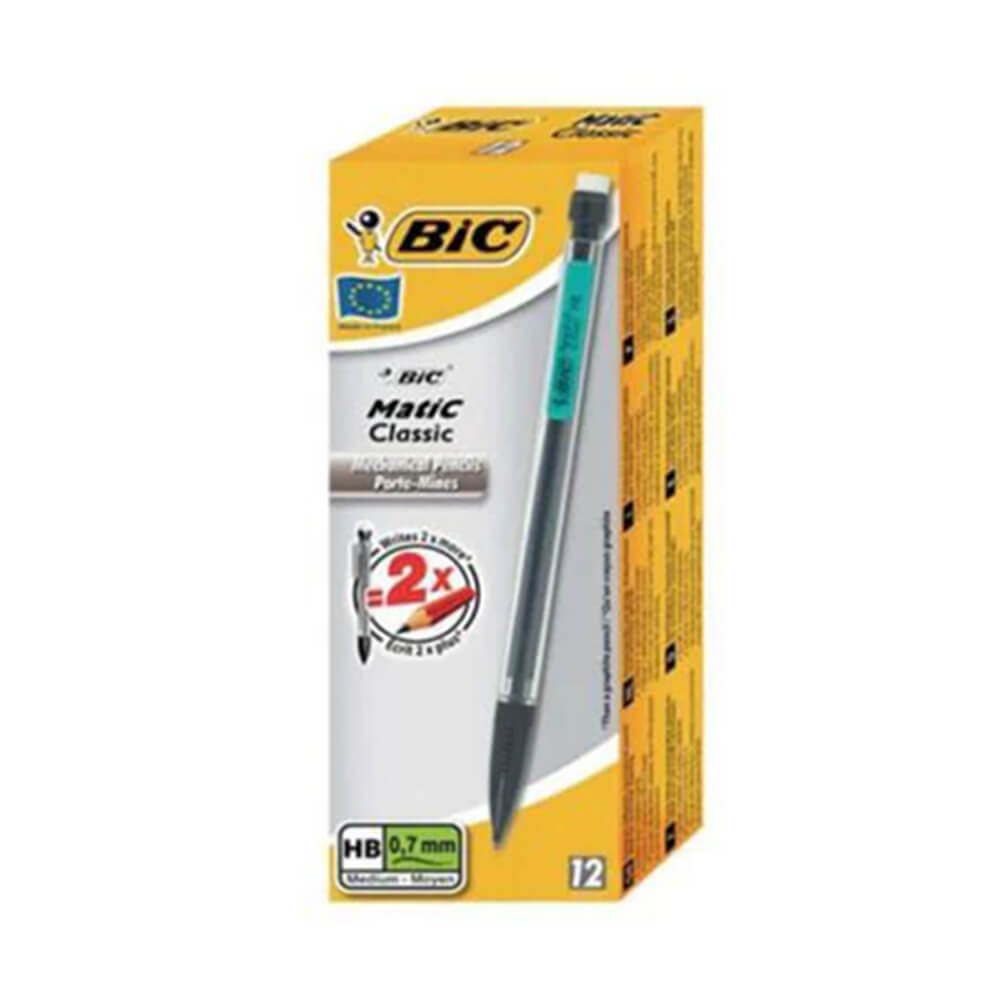 BIC -matische ursprüngliche mechanische Stifte 0,7 mm 12 pcs (sortiert)