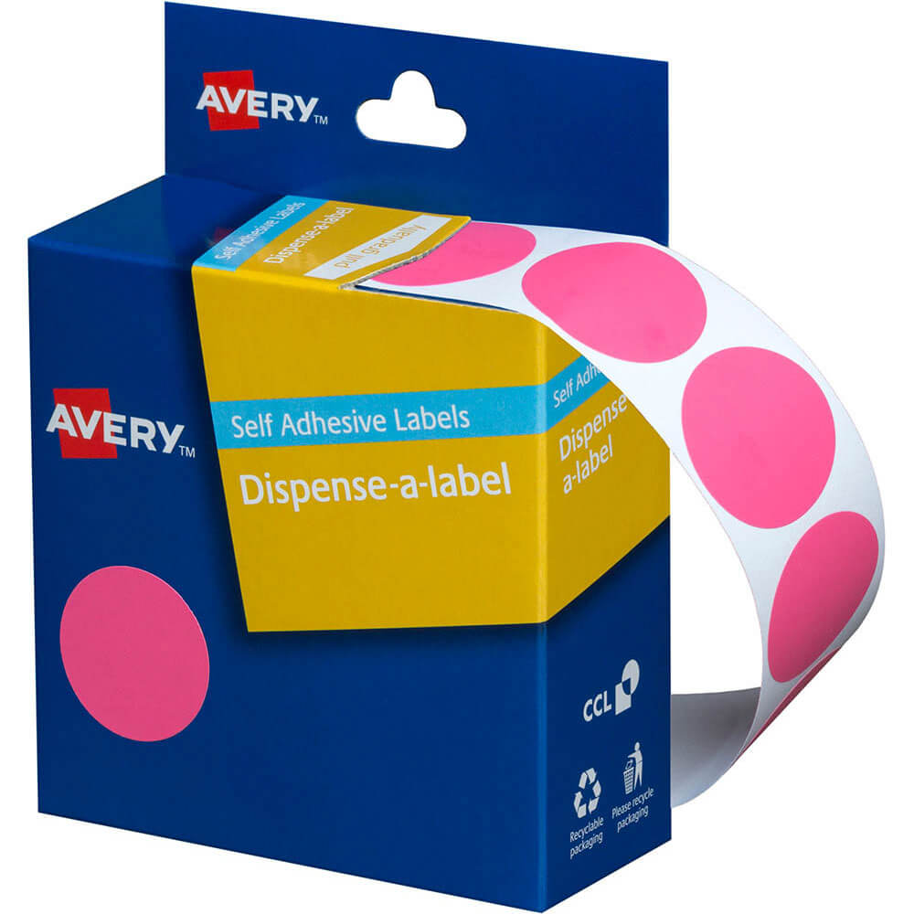 Avery zelfklevende puntlabels 24 mm (500 stks)