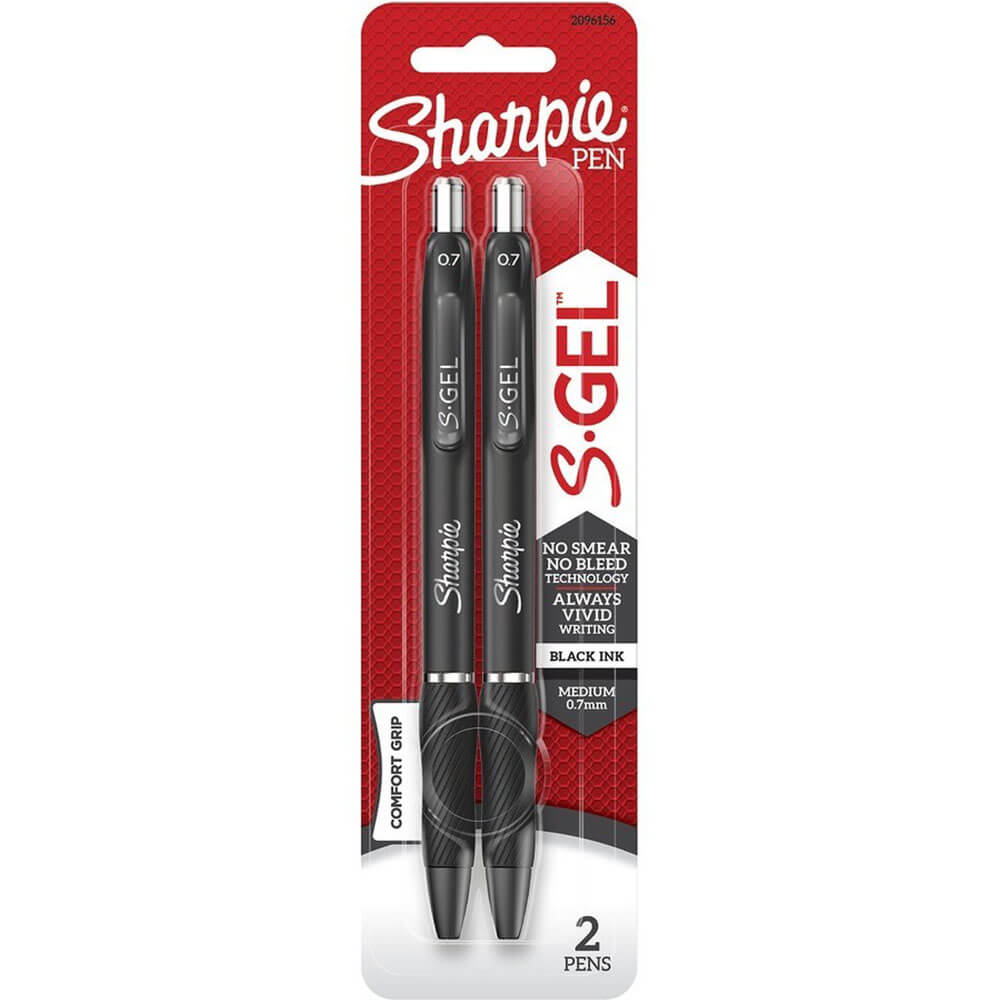 Sharpie S-Gel Rétractable PAL MIDE 0,7 mm (2pk)