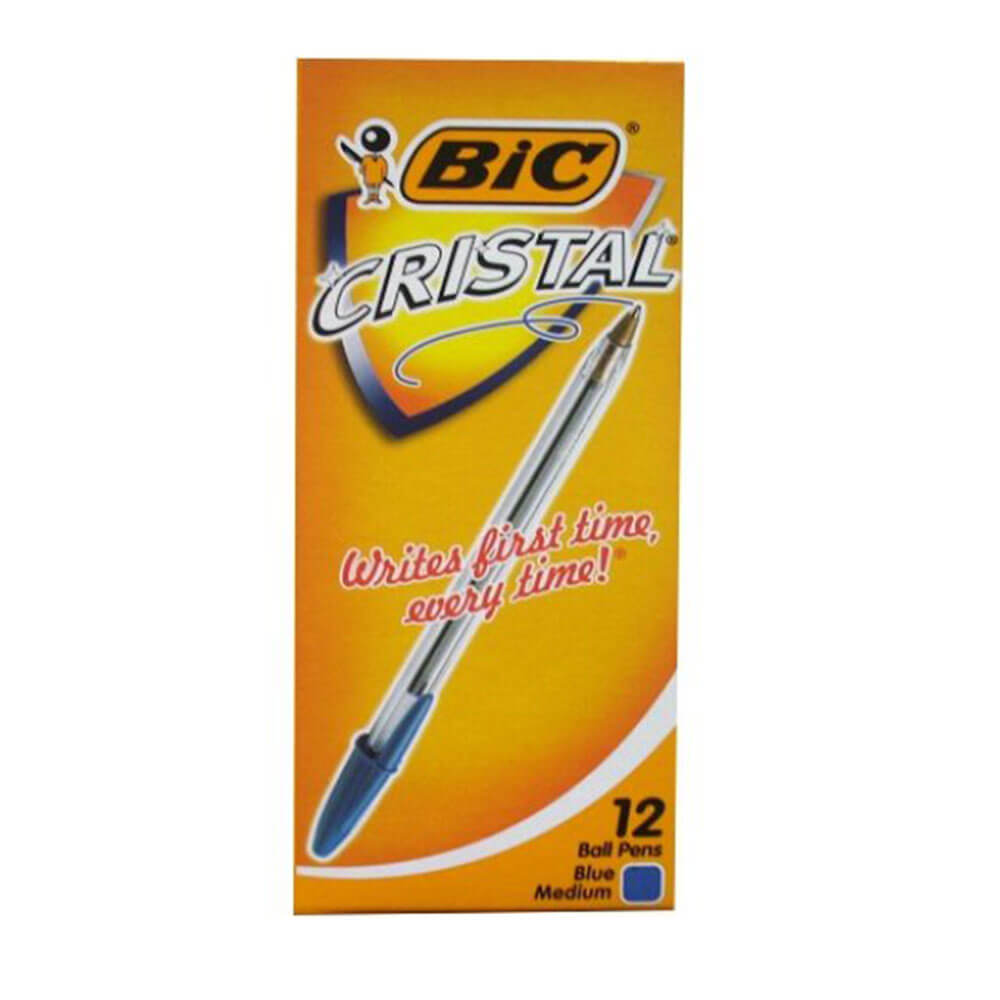 Bic cristal original ballpenn (12/eske)