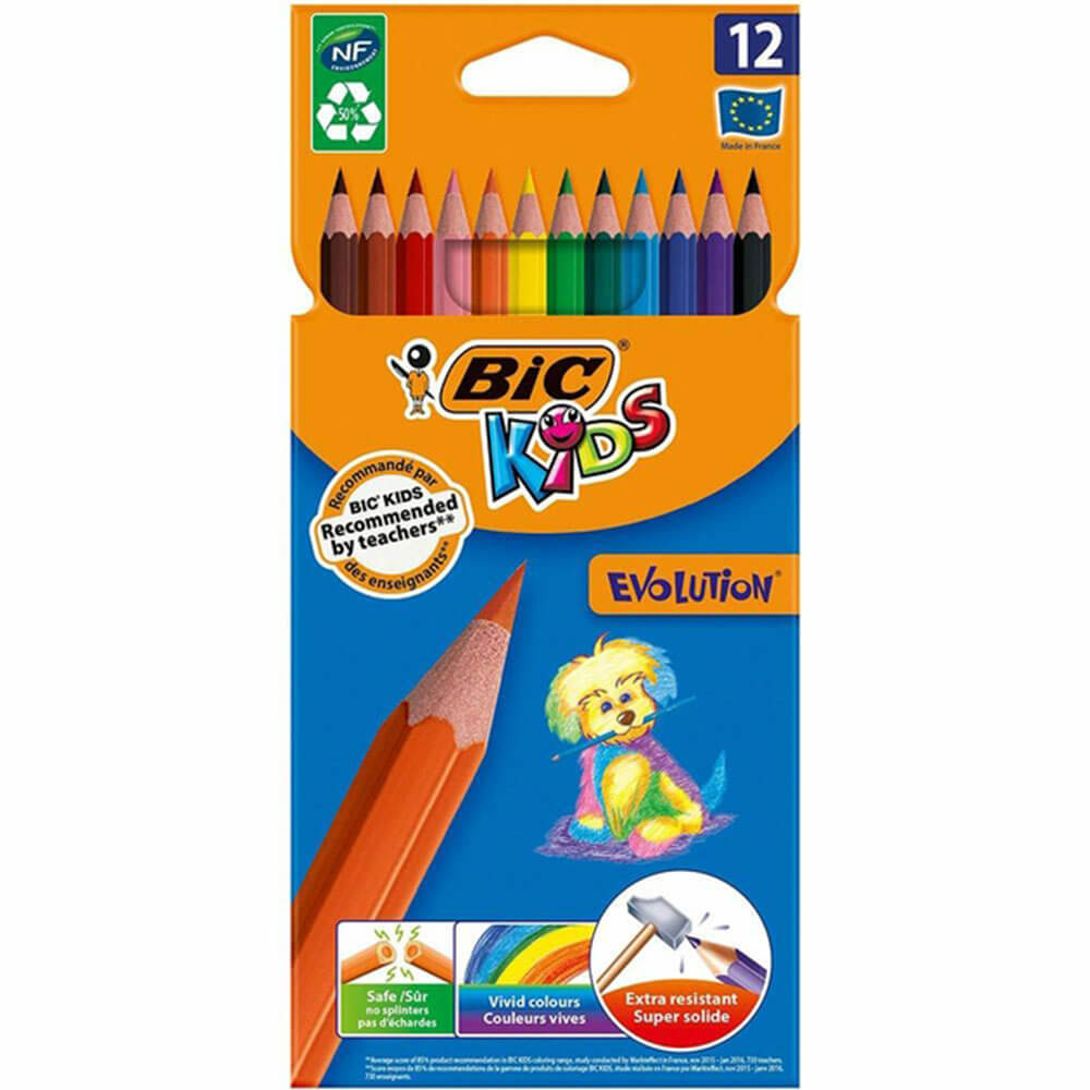 BIC Kids Evolution Colored Pencils (12pk)