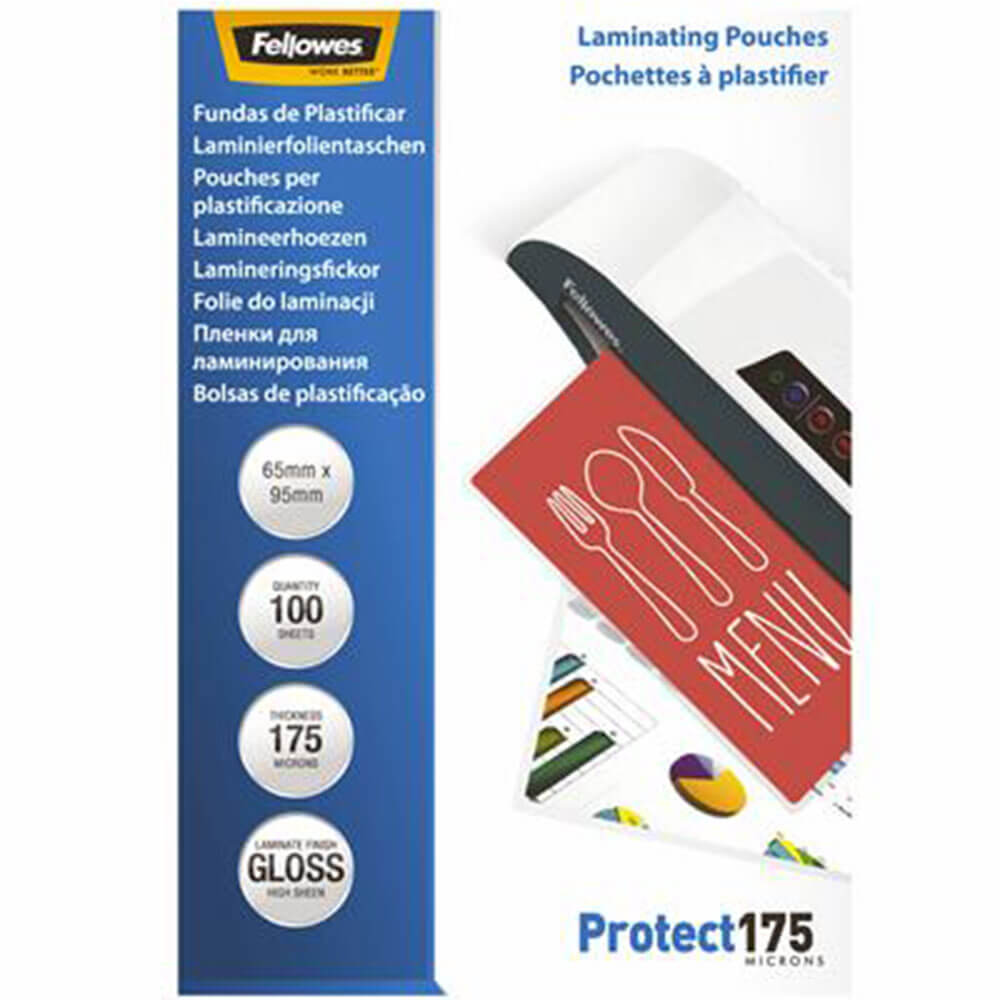 Fellowes Lamineringspåsar 175 Micron (100pk)