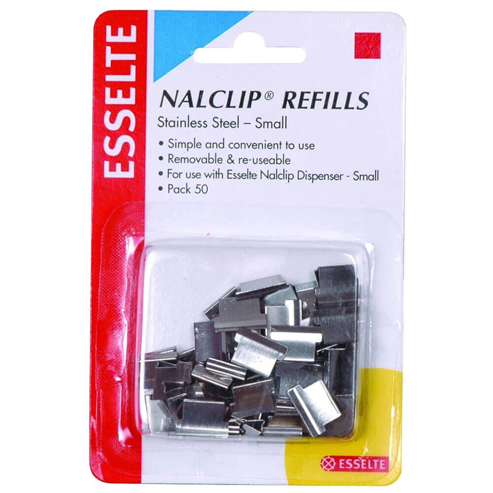 Recharges nalclip en acier inoxydable Esselte