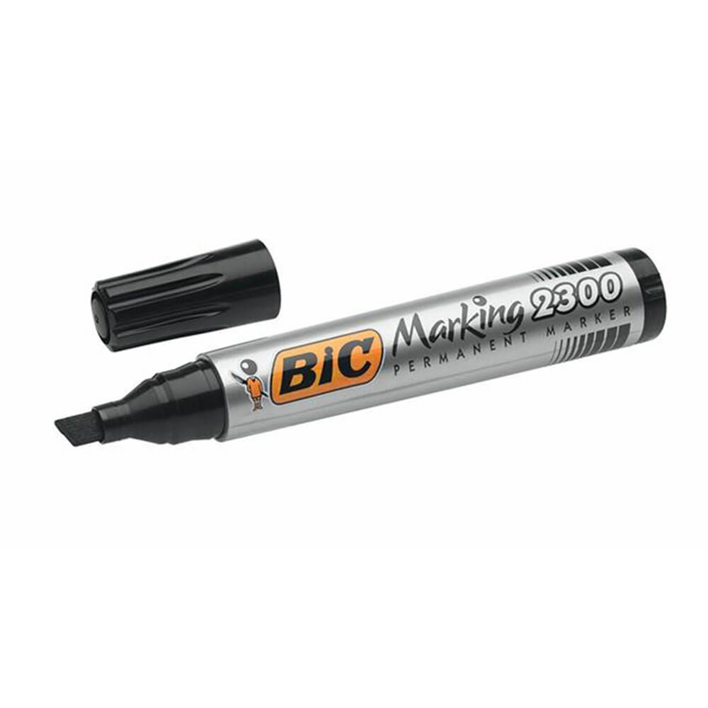 Bic meisel tips permanent markør 12stk (3,1-5,3 mm)