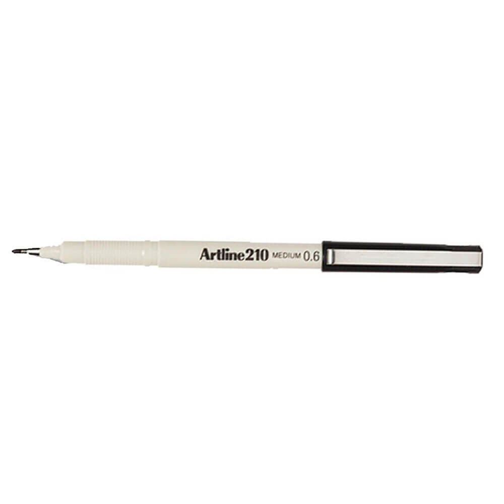 Artline Fineliner Medium Pen 0,6mm (boks med 12)