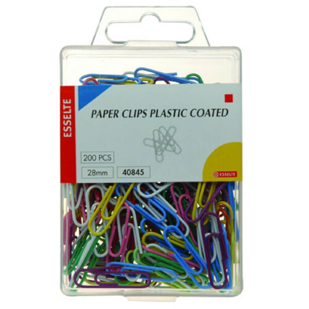 Esselte Coloured Clip Paper (28mm)