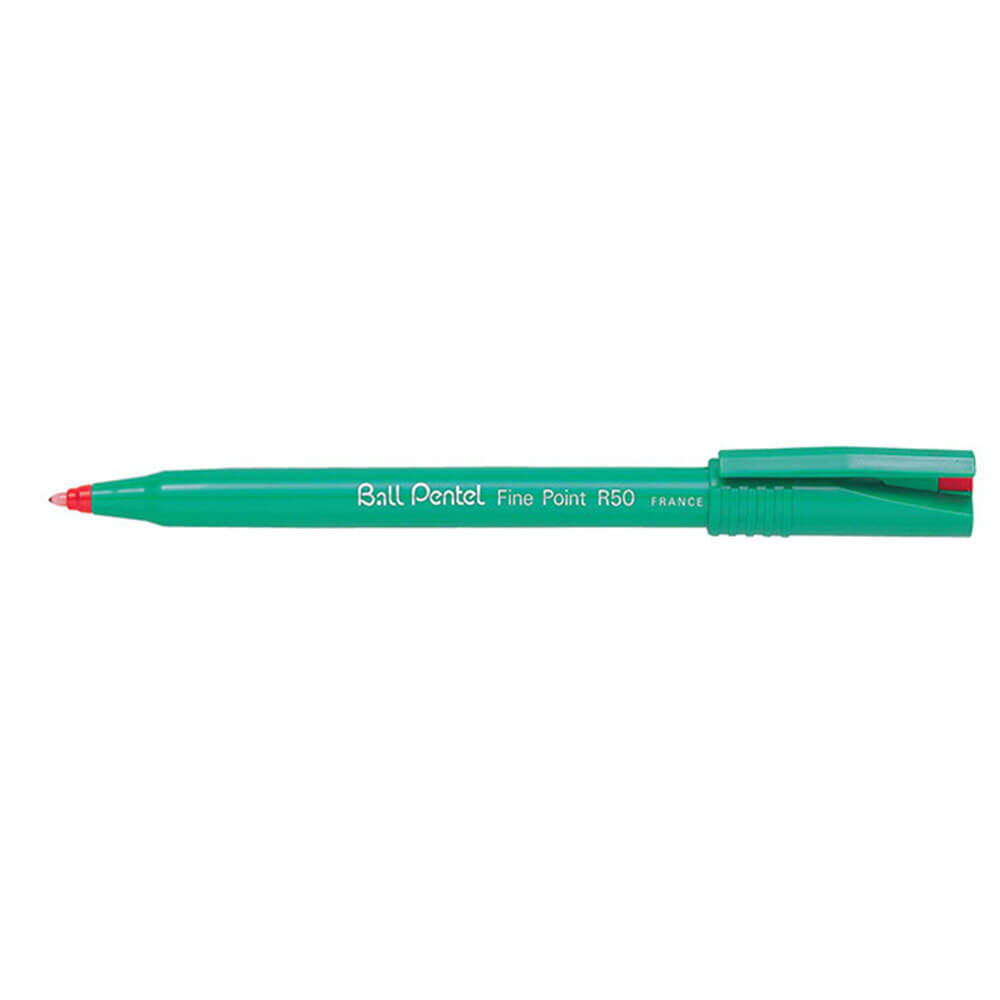  Pentel R50 Feiner Tintenroller, 0,8 mm (12er-Box)