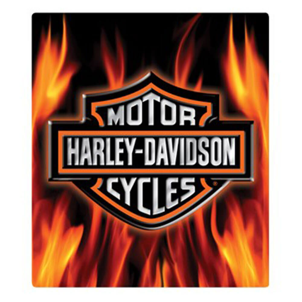 Harley Davidson troquelado de lata en relieve