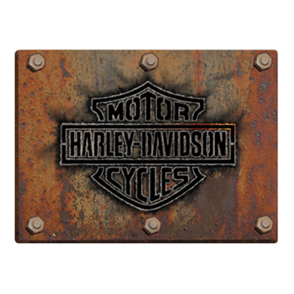 Harley Davidson Die Cut em relevo sinal de lata